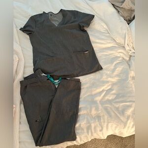 Excellent condition figs grey scrub set